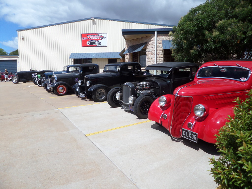 A good line up of Hot Rods at one of our Open Houses