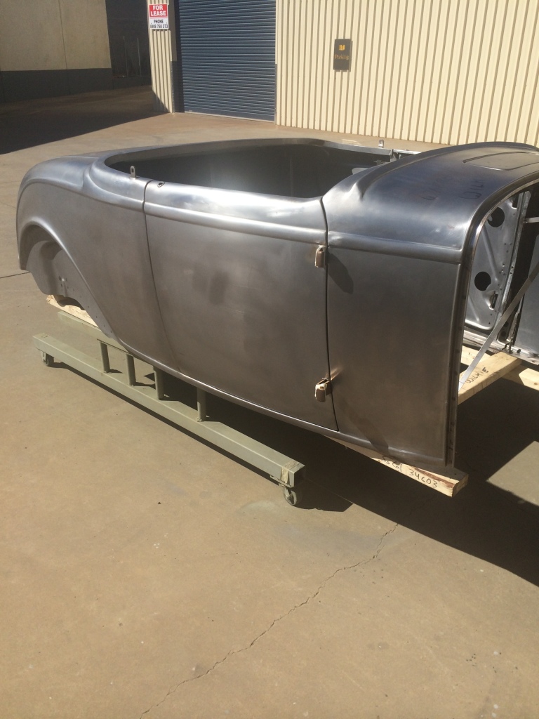1932 Brookville Roadster body recently imported for a customer , if you are requiring a Brookville roadster body contact Toowoomba Rod & Custom Shop